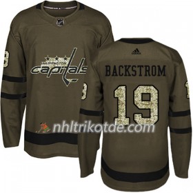 Washington Capitals Trikot Nicklas Backstrom 19 Adidas 2017-2018 Camo Grün Authentic - Herren